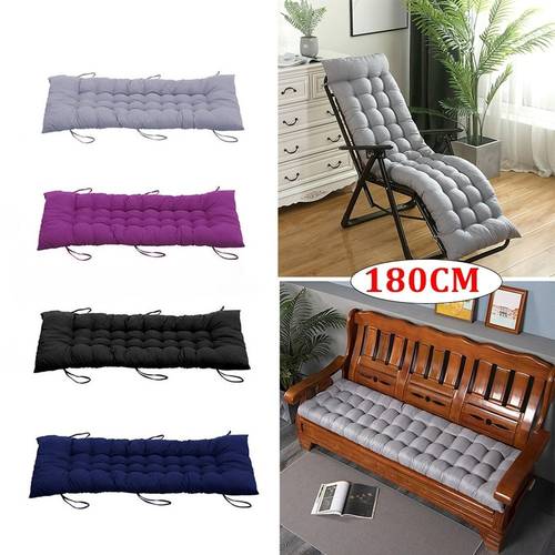 1pc sun lounger cushion only cushion comfortably seats 2 3 extra thick rectangular long to the touch anti slip sunbed garden recliner chair cushion for outdoor beach porch swing patio suitable for indoor outdoor extended sitting or reclining 48 180 8cm multiple colors