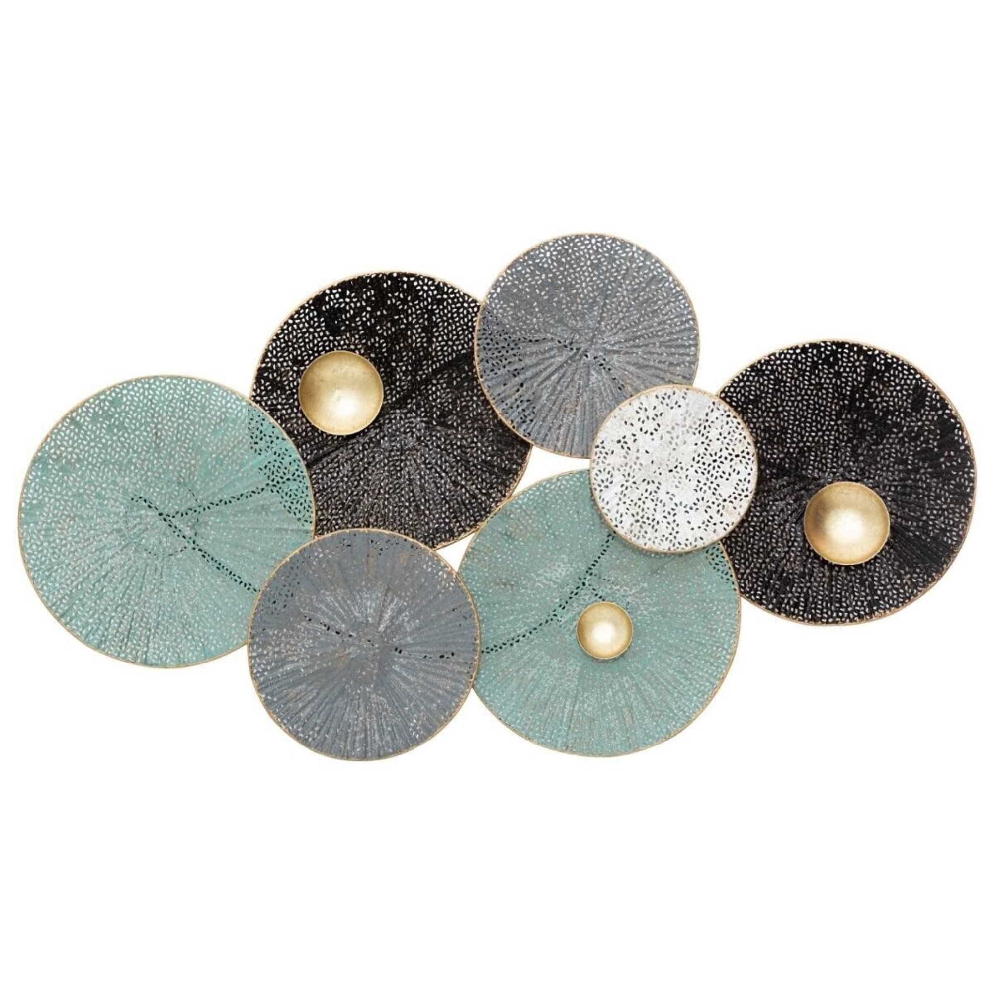 Image of Metal Water Lily Wall Decoration