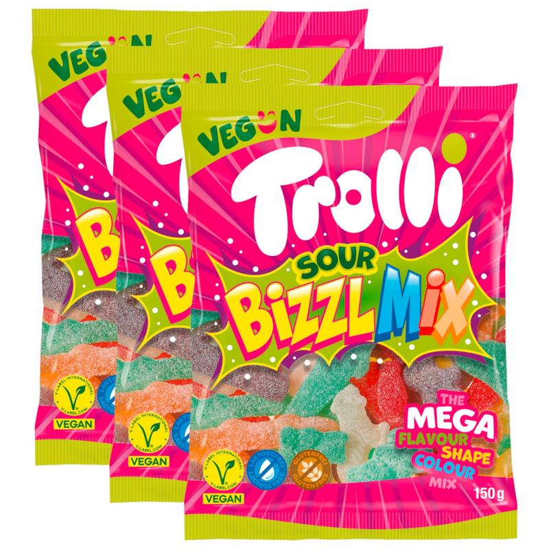 Image of 3x Trolli Bizzl Mix (3x150g)