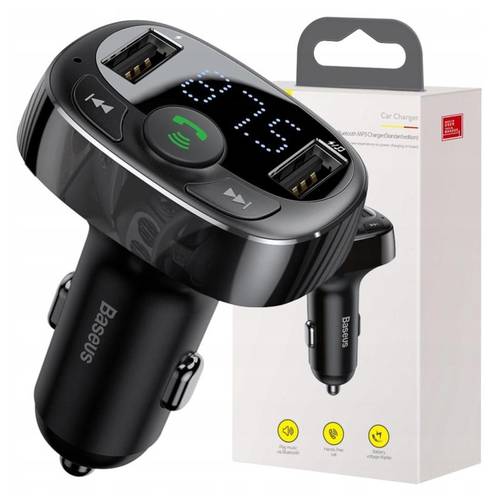 fm transmitter t s 09a bluetooth 5 0 2 microsd charging function black compatible with ios wireless audio transmission