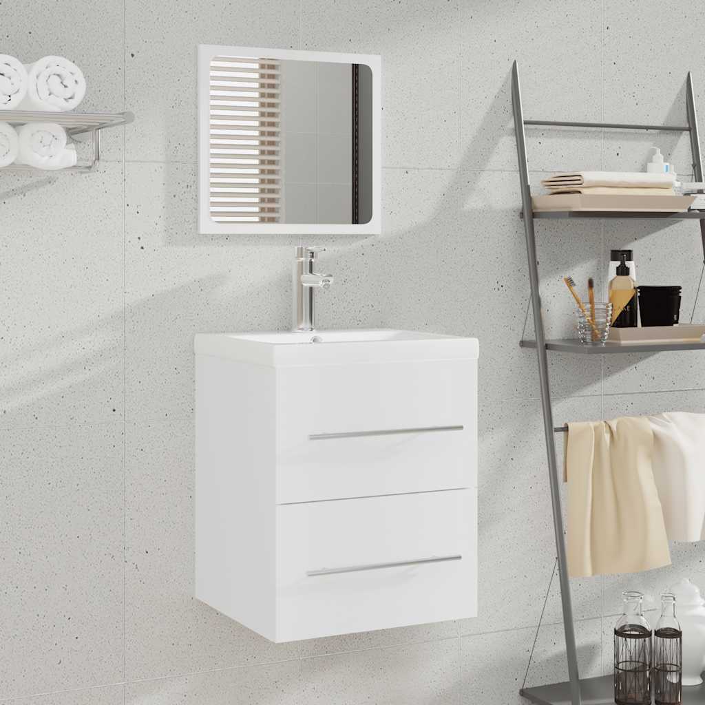 Vidaxl Bathroom Cabinet With Mirror, Washbasin Cabinet, Bathroom Furniture