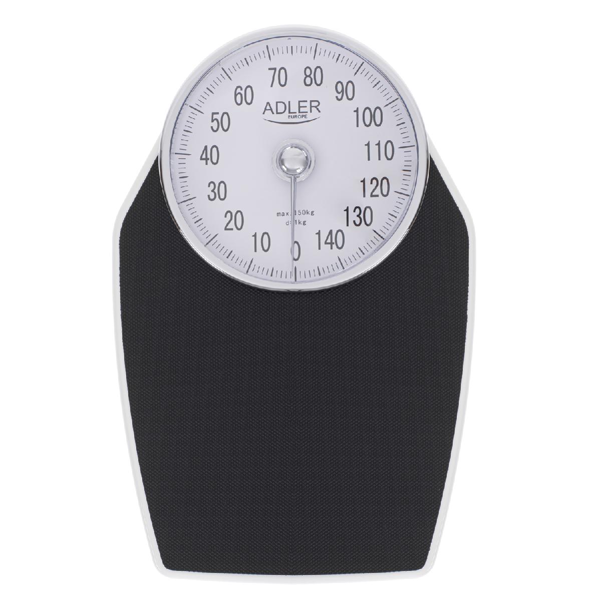 E-shop Adler Mechanische Personenwaage bis 150 kg schwarz / weiß AD 8177