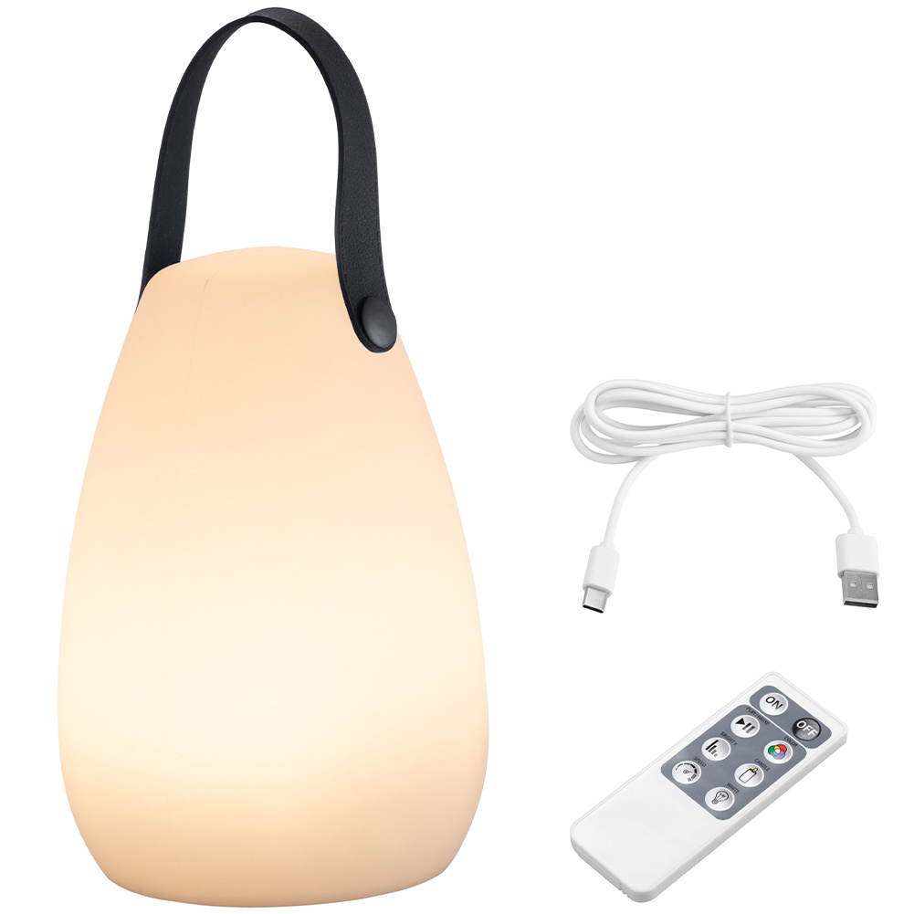 TEMU BAKAJI Lampada da Tavolo LED Senza Ricaricabile, con , Luce Ambientale Portatile, Esterni ed Interni, RGB 8 Modalit� , per Giardino, Hotel, Bar,