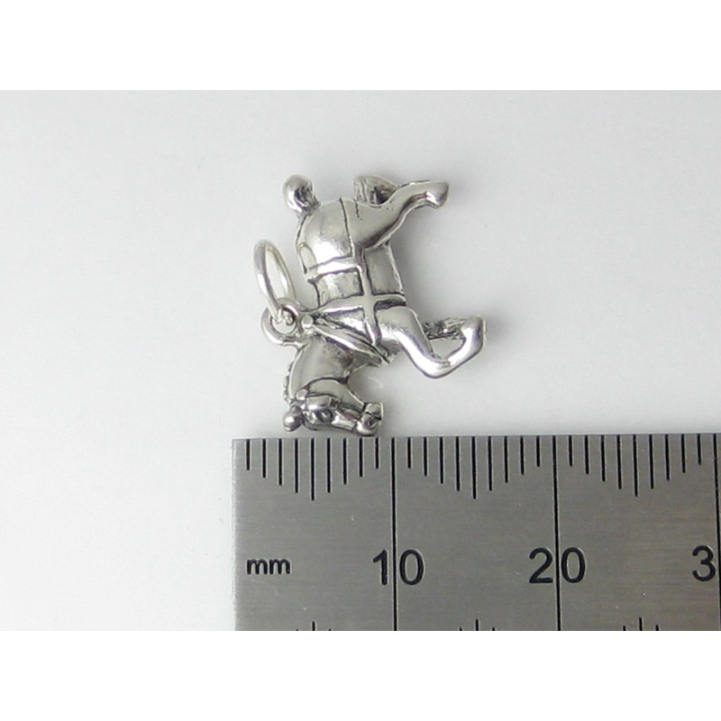 Sterling Silver Clydesdale Horse Charm, Equestrian Gift