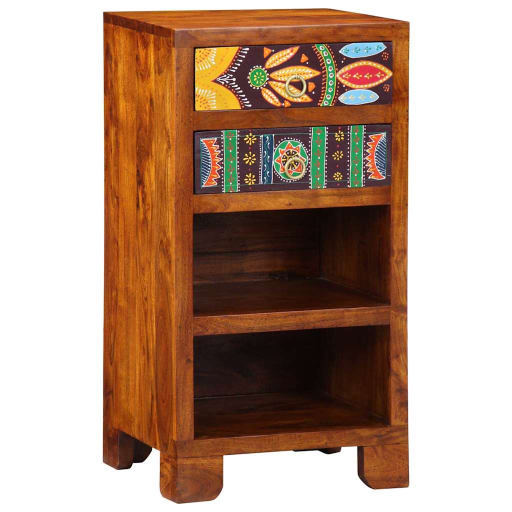 Vidaxl Telephone Table Honey Brown 40x35x75 Cm Solid Acacia Wood