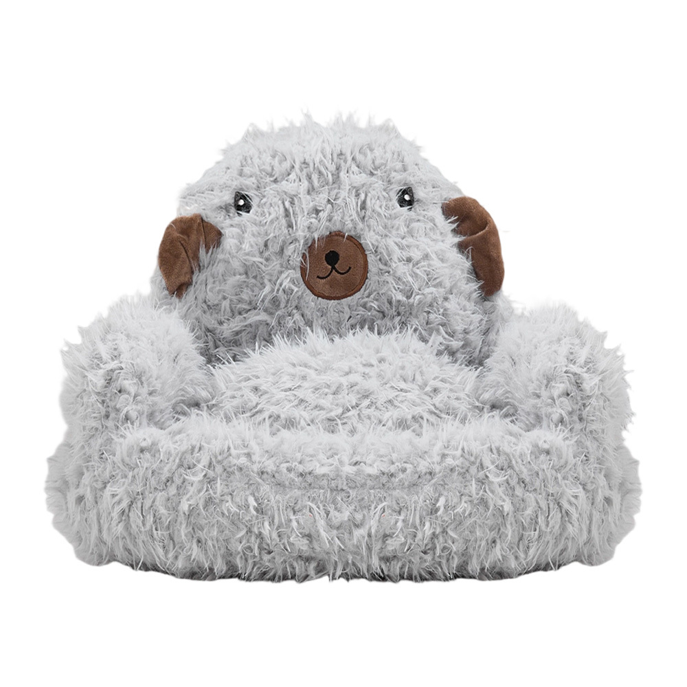 Alpaca-Shape Round Pet Couch, Soft Cat Nest Cave