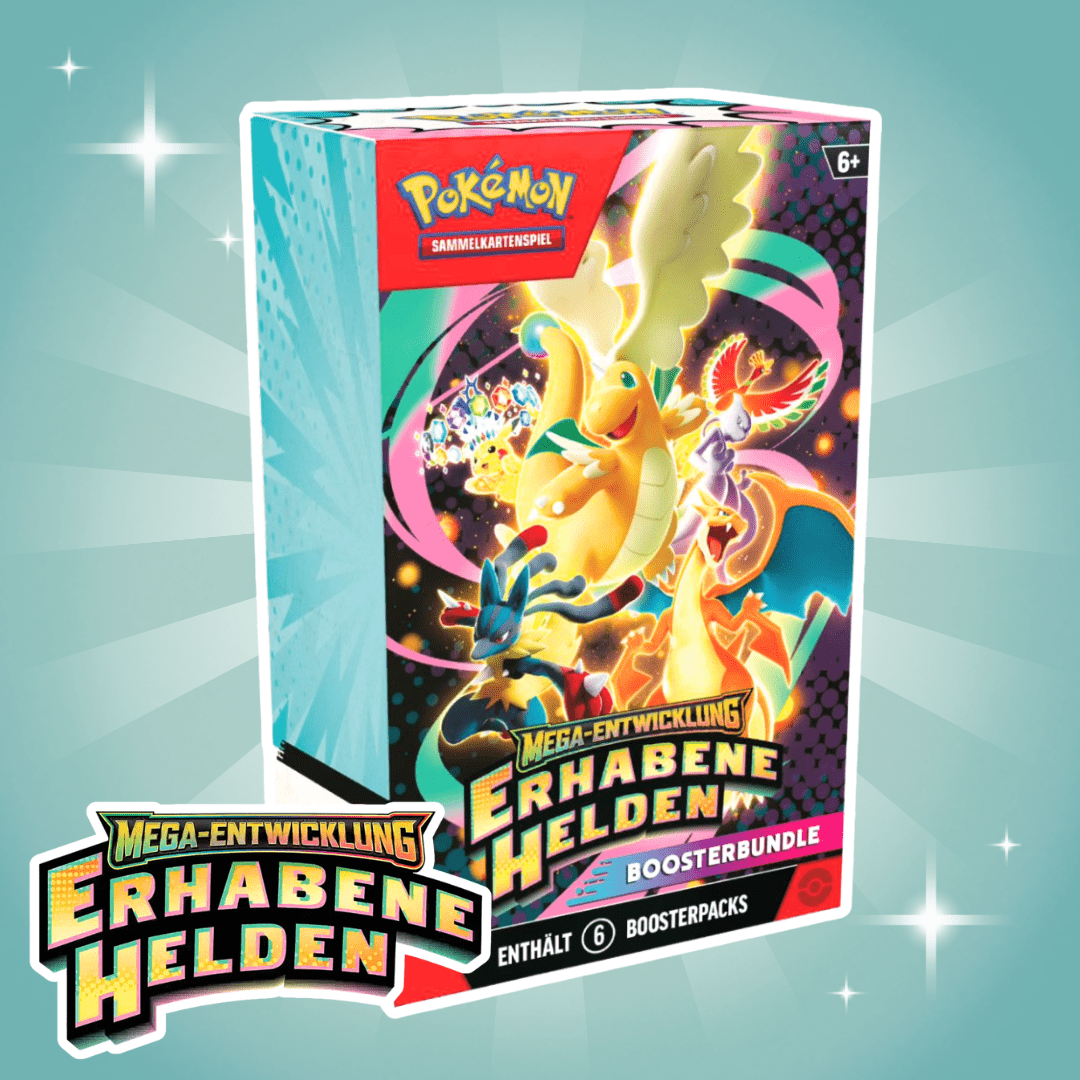 Pokémon Rising Booster Bundle German – 6 Booster Packs, Trading Card Game Expansion, New & Sealed