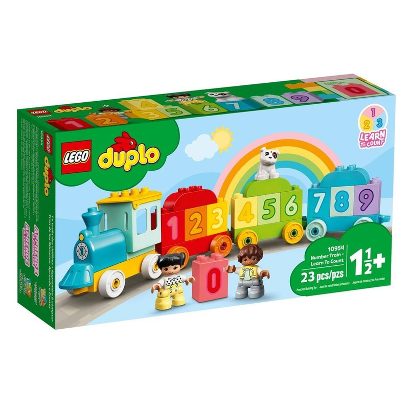 Image of (r) Duplo 10954 Train With Number Tiles Learning To Count