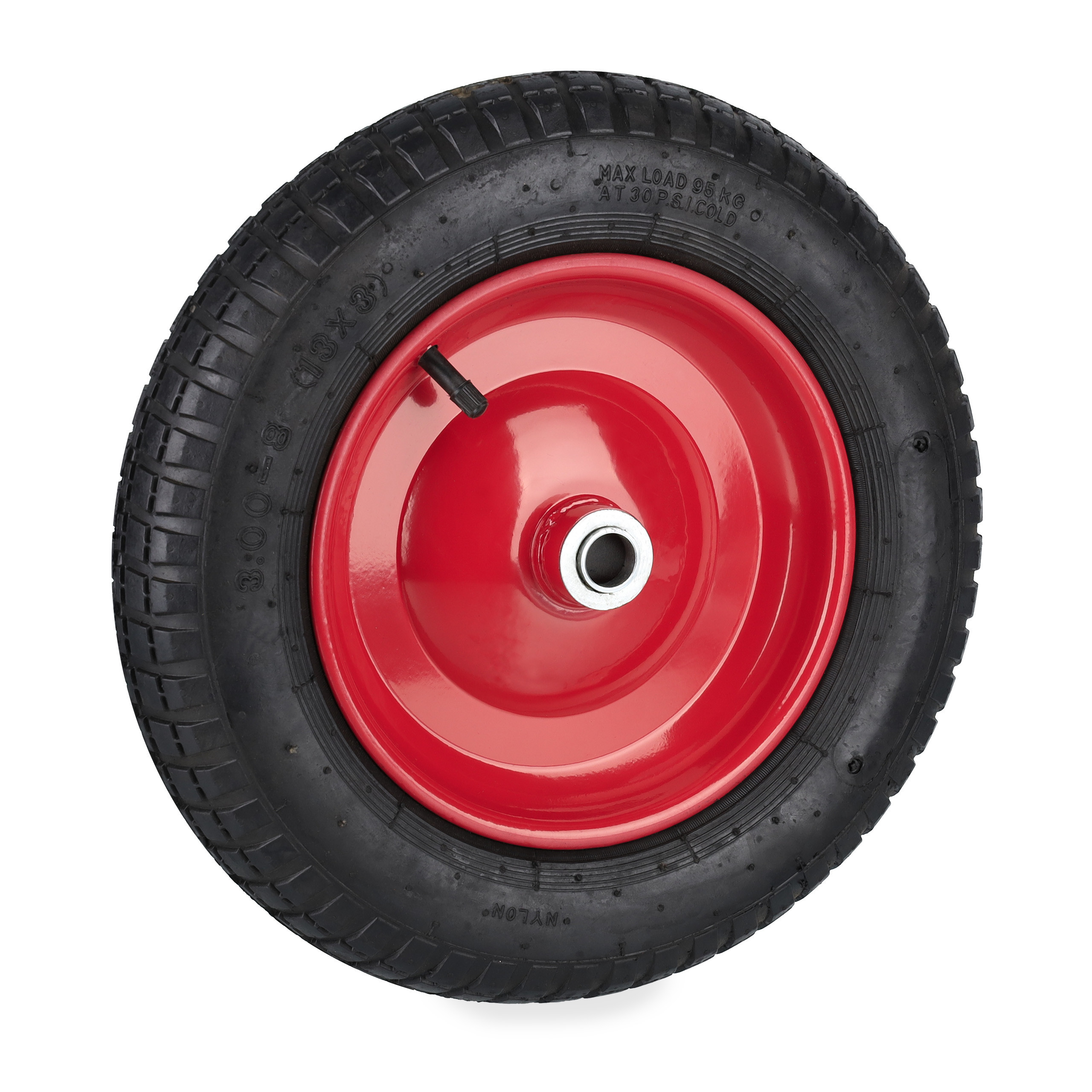 Wheelbarrow Tire In Black/red - 3.00-8