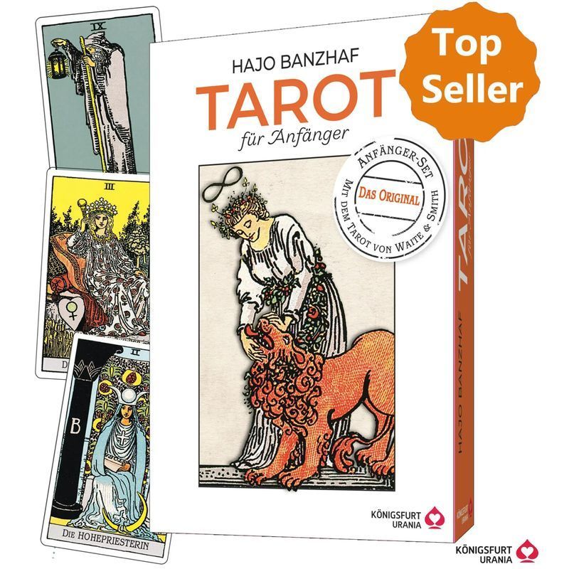 Image of Tarot For Beginners - Paperback - Set With Book And Cards - Hajo Banzhaf - 128 Pages - German - 2017 - Königsfurt Urania - Ean 9783868265491