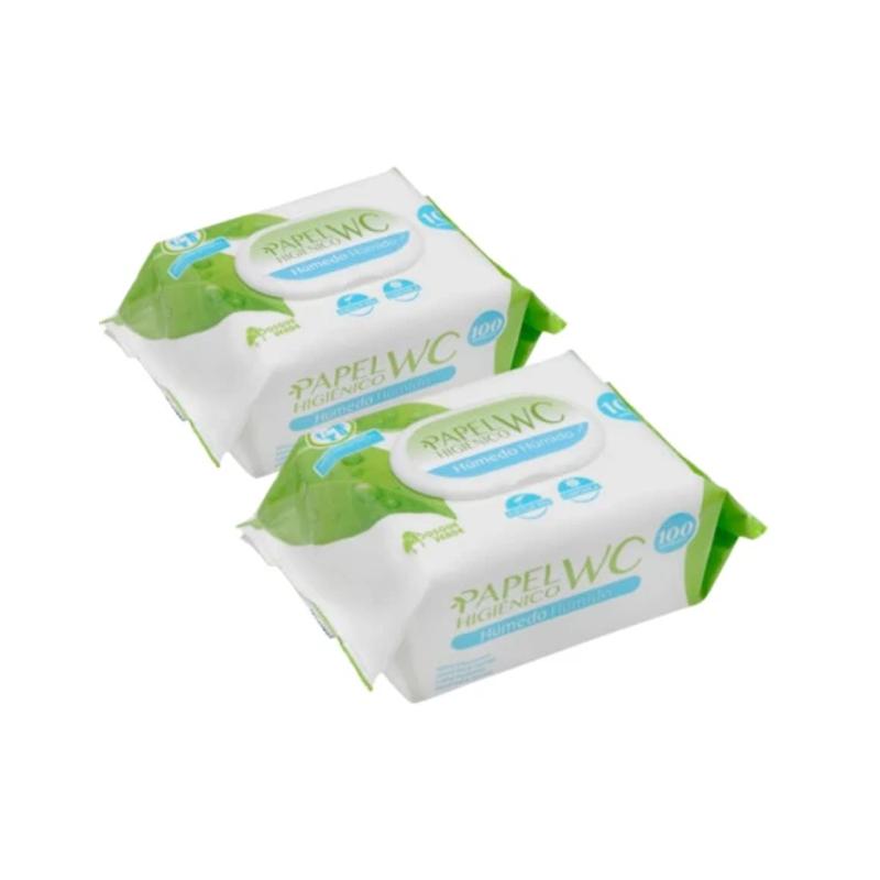 TEMU Papel Higienico Humedo WC con Aloe Vera Pack 2 x 100uds