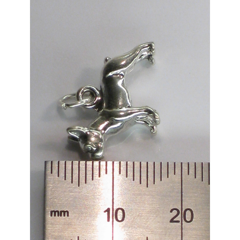 Sterling Silver Boston Terrier Charm, Perfect for Dog Lovers