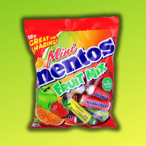 Image of Mentos Mini Fruit Mix - 18pcs Stock Pack (214, 7g) - Fruity Chewy Candies