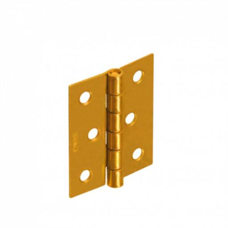 Crate Strap With Pin, Yellow -plated, 39x40x1.0mm