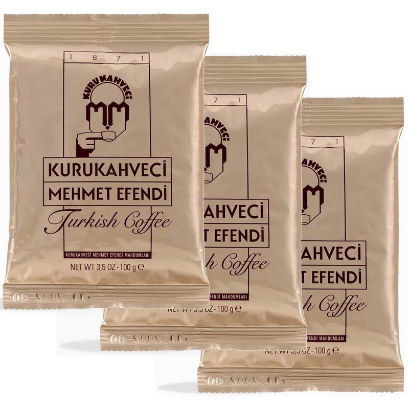 Image of 3 Times Kurukahveci Mehmet Efendi Coffee Mehmet Efendi 100g (3x100g)