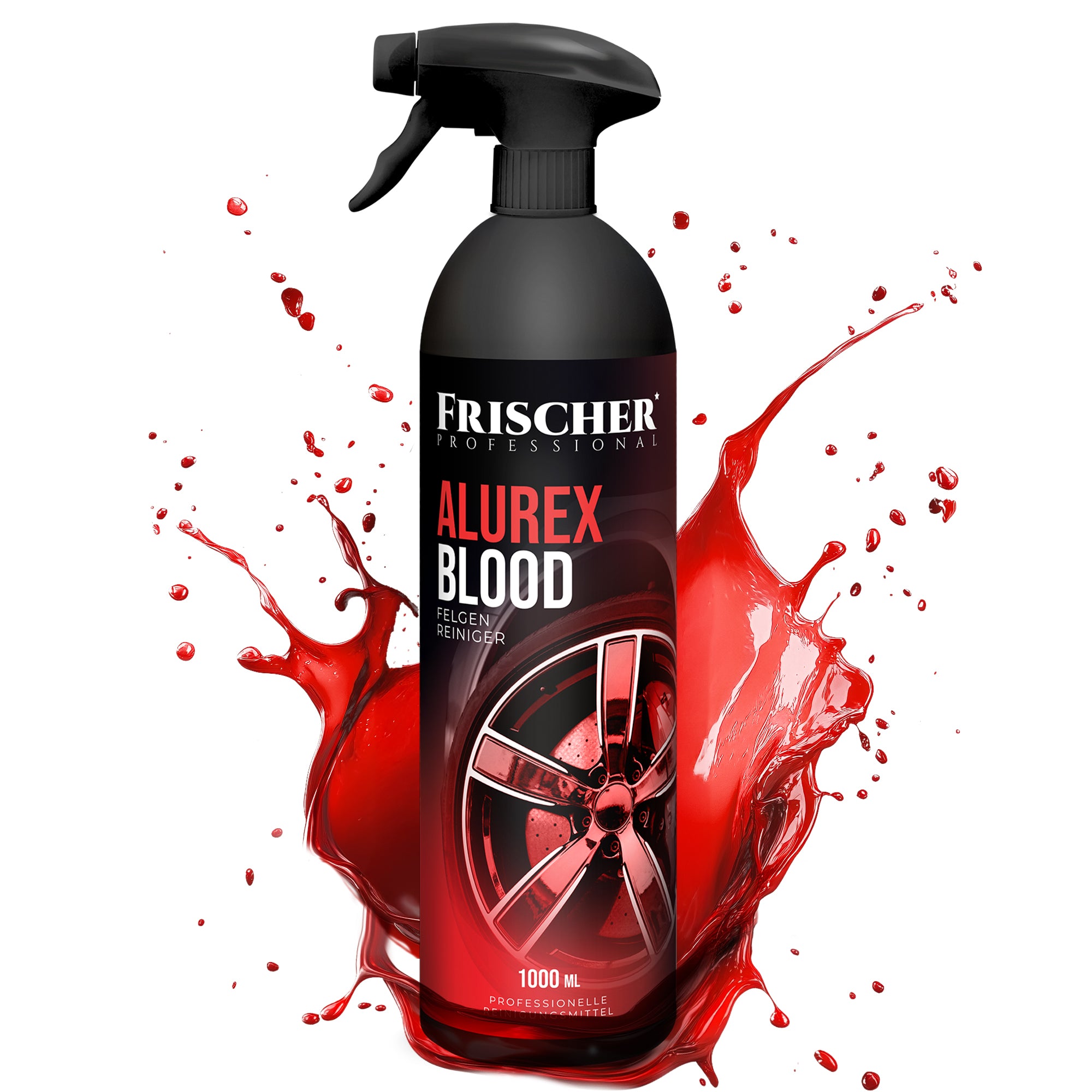 E-shop Felgenreiniger "BLOODY RIM" 1000ML - Blut-Effekt, stark gegen Ablagerungen