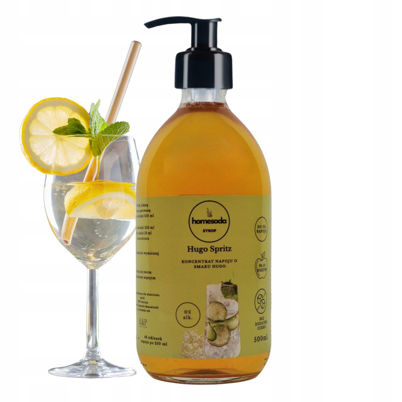 Homesoda Hugo Spritz Sugar-free Concentrate For Carbonator 500ml - For 12l Of Finished Beverage