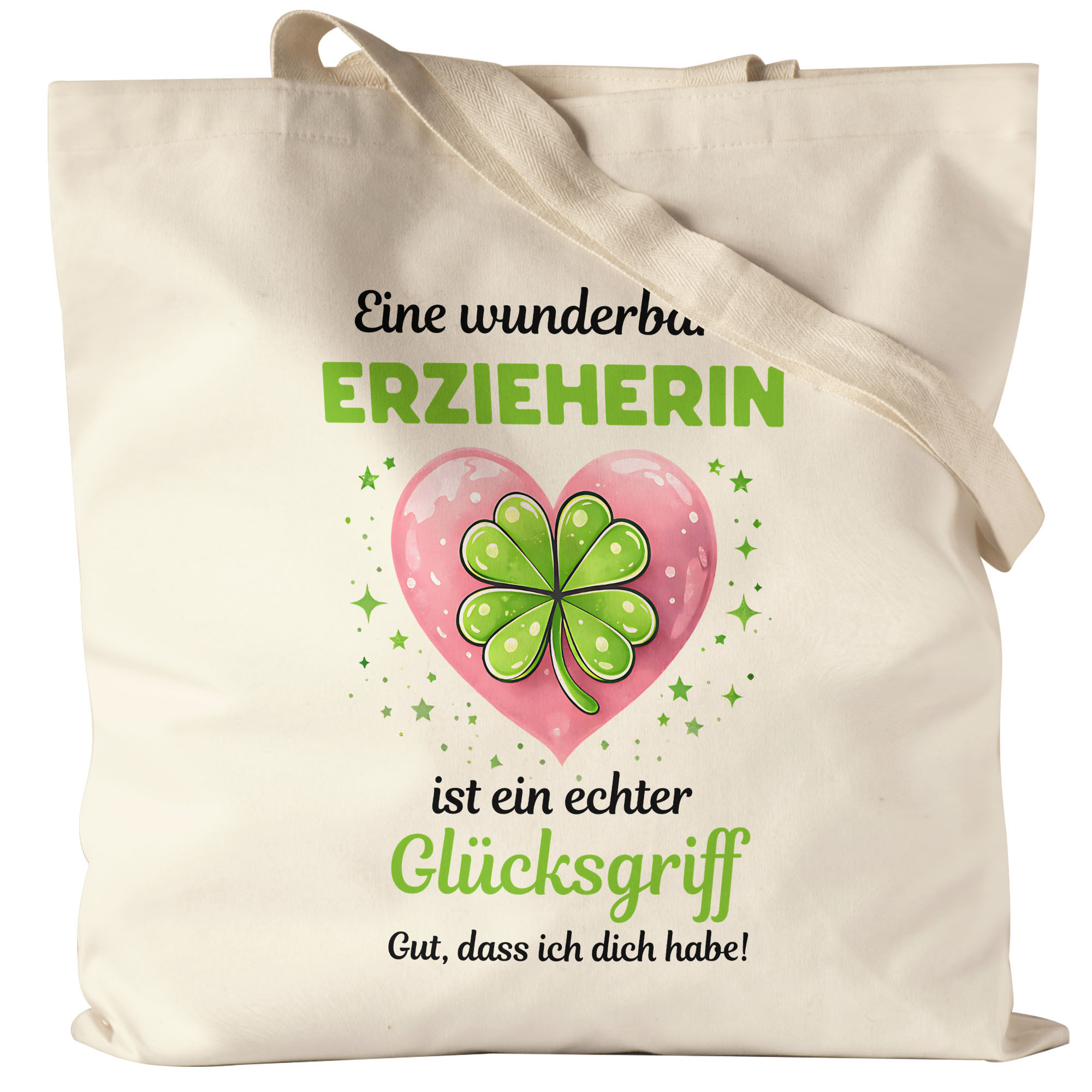 Image of A Wonderful Educator Is A True - Glad I Have You - Natural Thank You Tote Bag, Jute Bag, Tote Bag