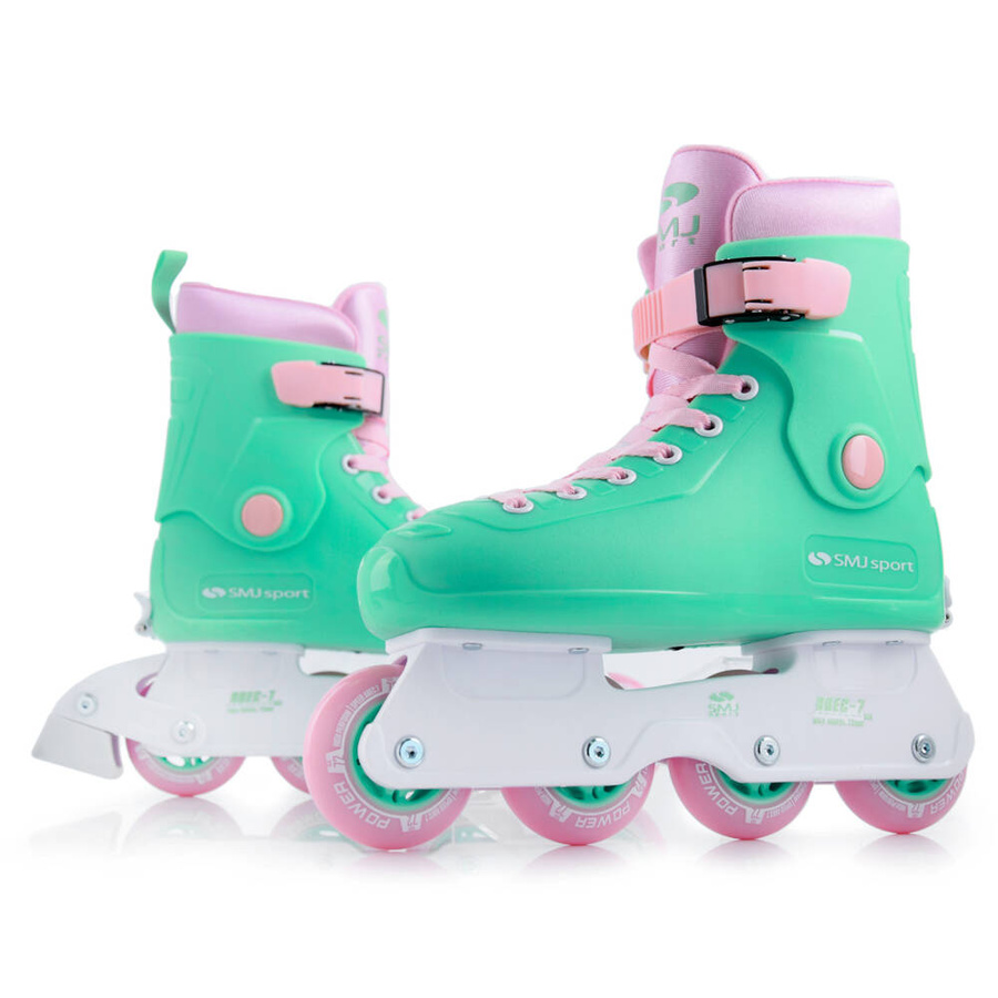 Retro Adjustable -7 Skates With 72 Mm Pu Wheels, Comfortable For