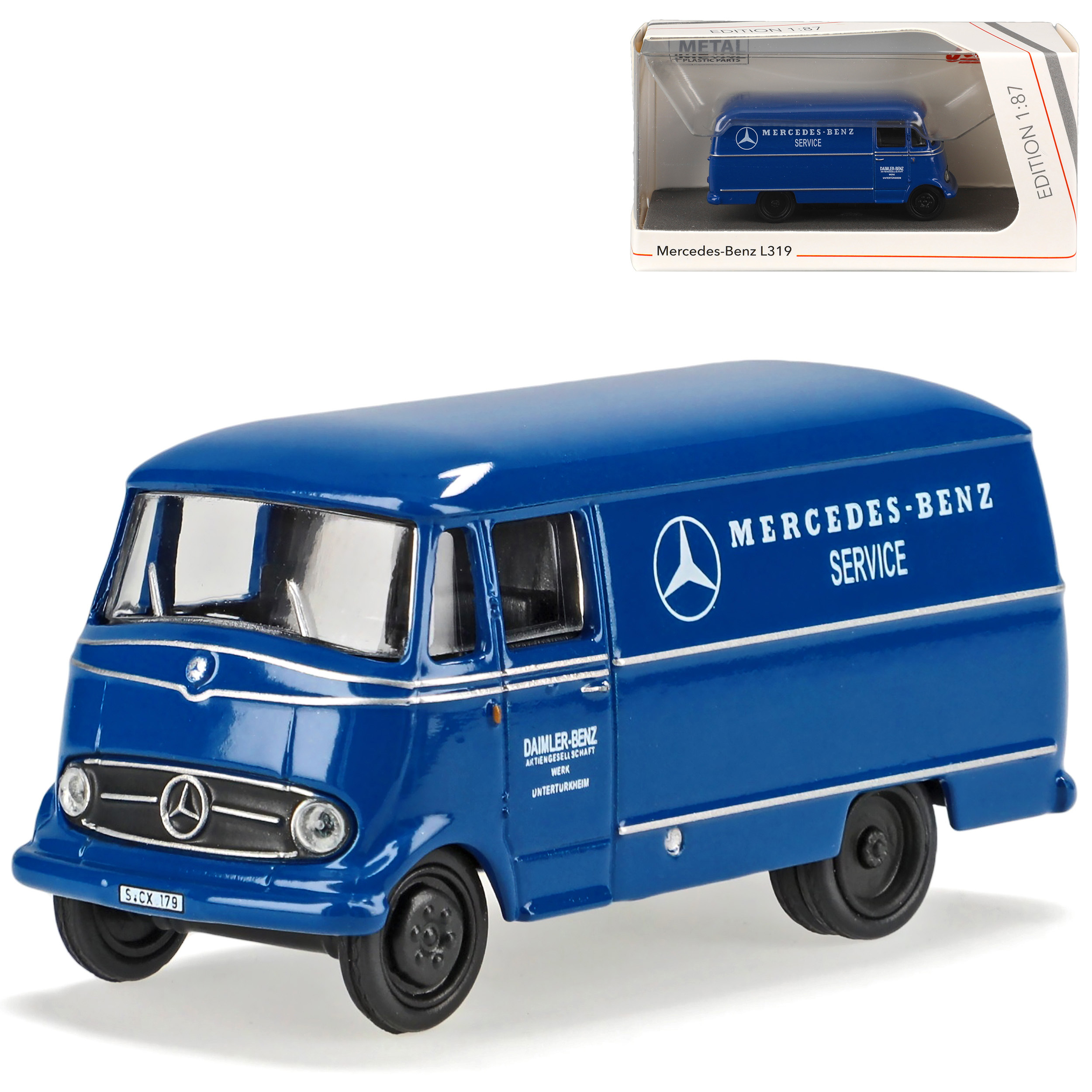 Image of Mercedes-benz L319 Workshop Untertürkheim 1955-1968 H0 1/87 Schuco Model Car Model Car