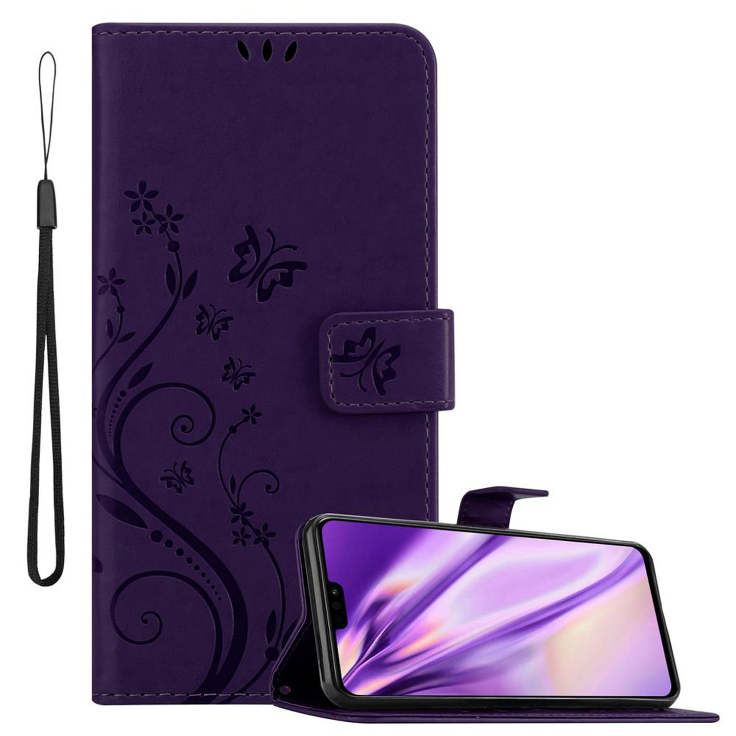 Case Compatible 8x Protective Cover With Magnetic Closure, Stand Function And Card Slots Flip Case Flower Cover Phone Case Foldable Case Book Bag