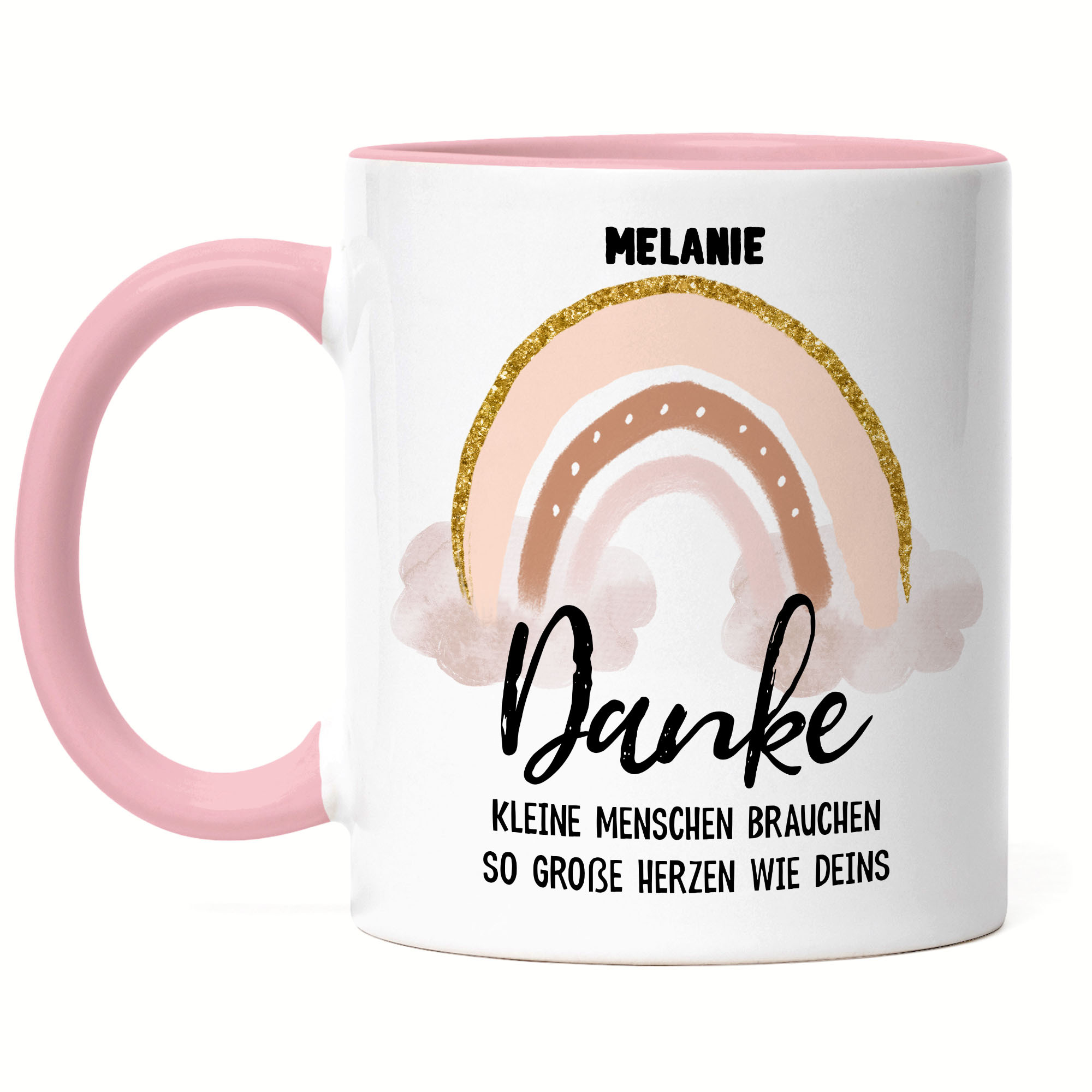 Image of Educator Mug Pink Thank You Teacher Gift Farewell Present For Kindergarten, Daycare, Or