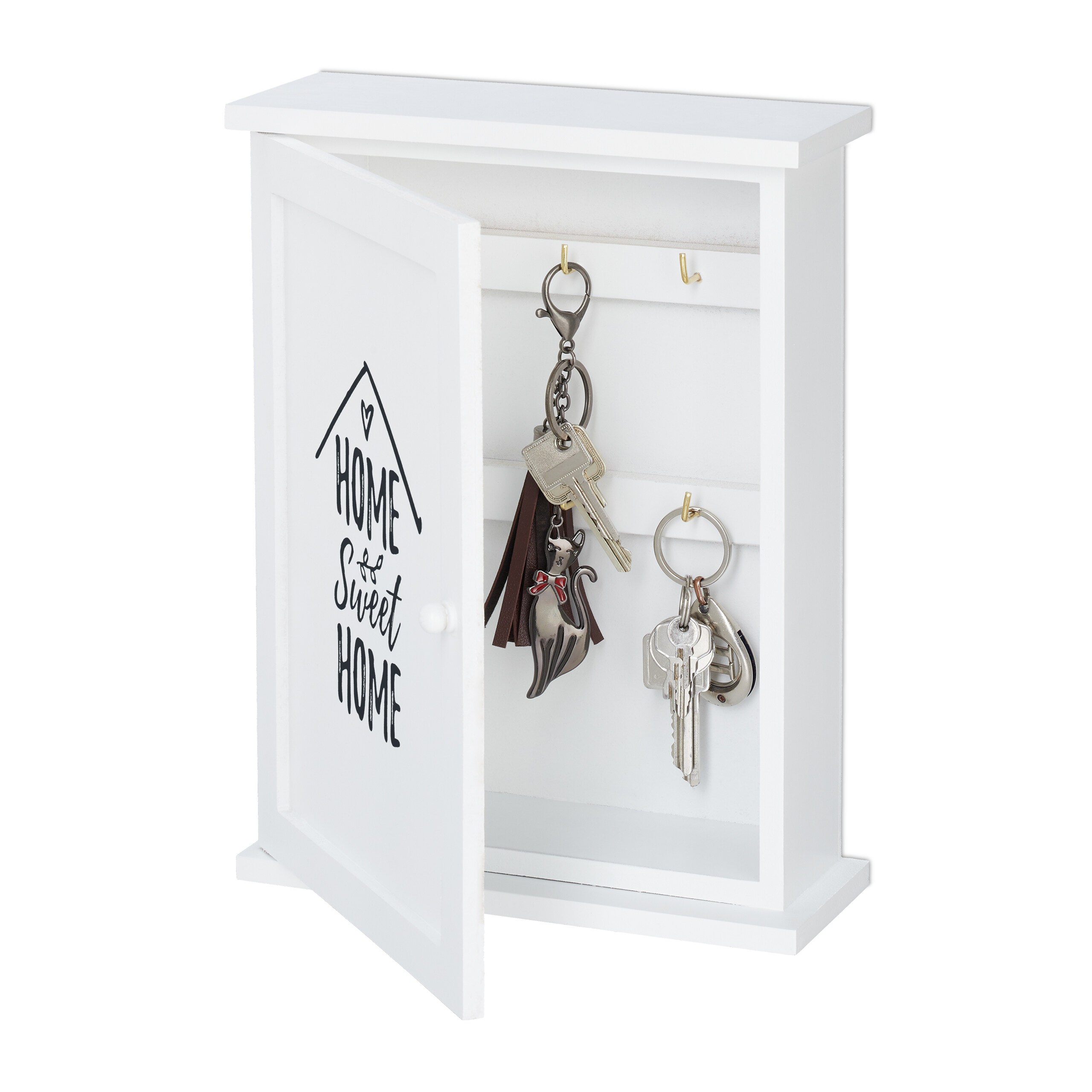 Key Cabinet "home" In White