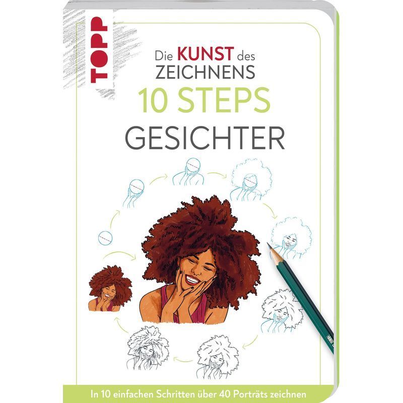 Image of The Art Of Drawing 10 Steps Faces - In 10 Easy Steps, Draw Over 40 Portraits - Justine Lecouffe - Paperback - The Art Of Drawing - 128 Pages - German - 2024 - Frechverlag Gmbh - Ean 9783735881618