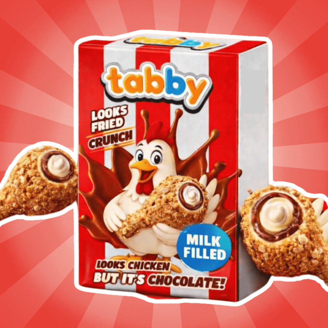 Lustige Schoko Snack Verpackung