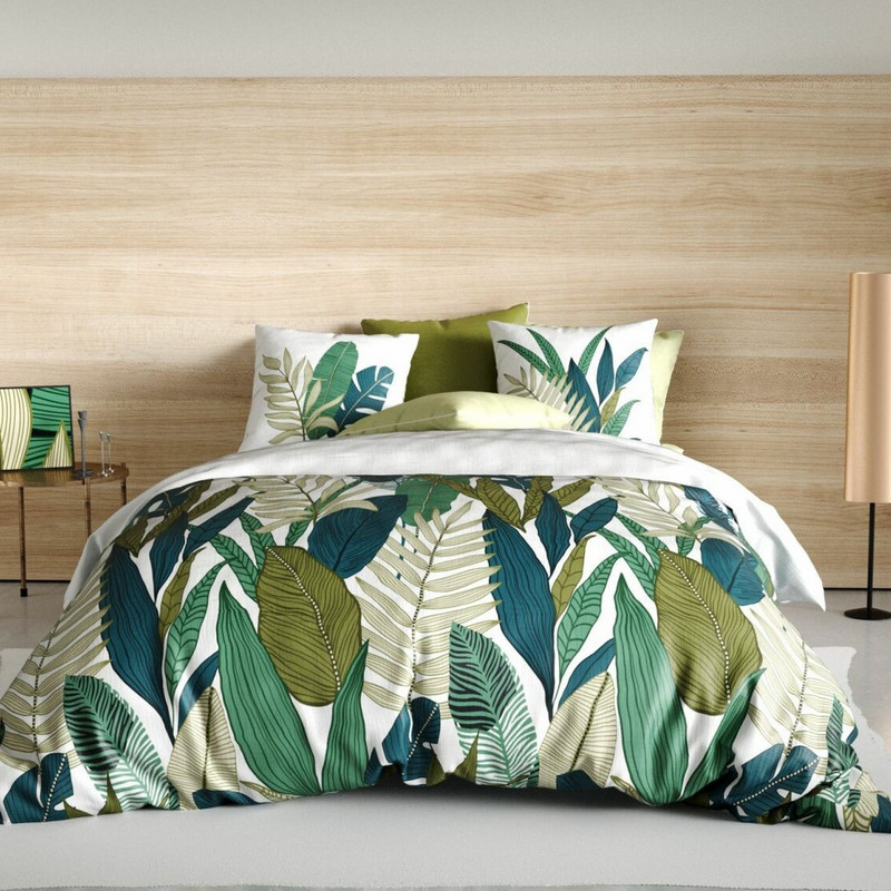 TEMU Housse de couette 220x240 cm + 2 taies d'oreiller 63x63 cm Coton Beleme