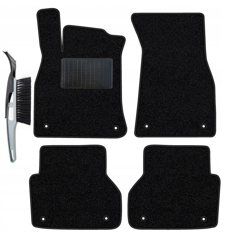 Velour Floor Mats Complete Set Fitting For A6 V C8 2018-