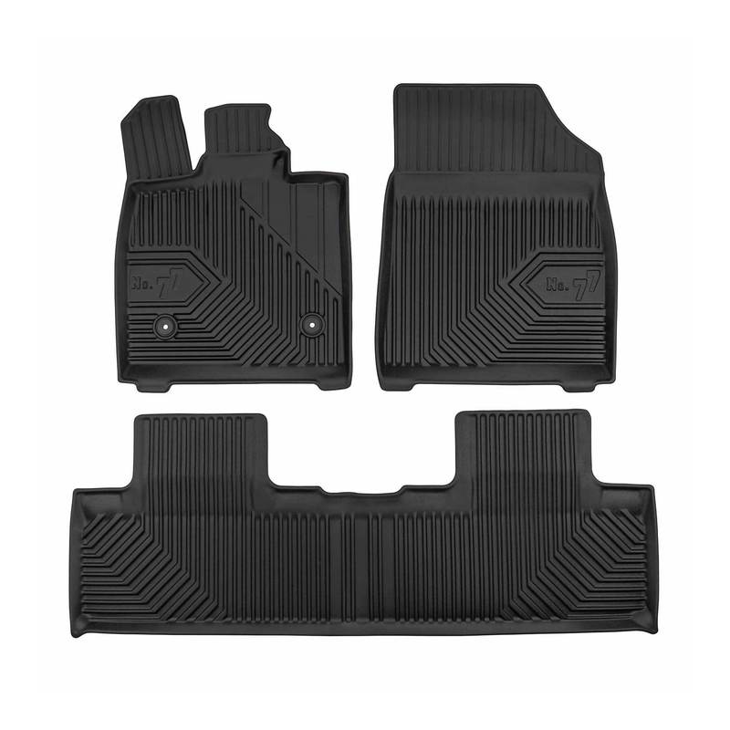 Foot Mats Rubber Mats No.77 For U Suv 2024-2025 Tpe Rubber Black 3pcs