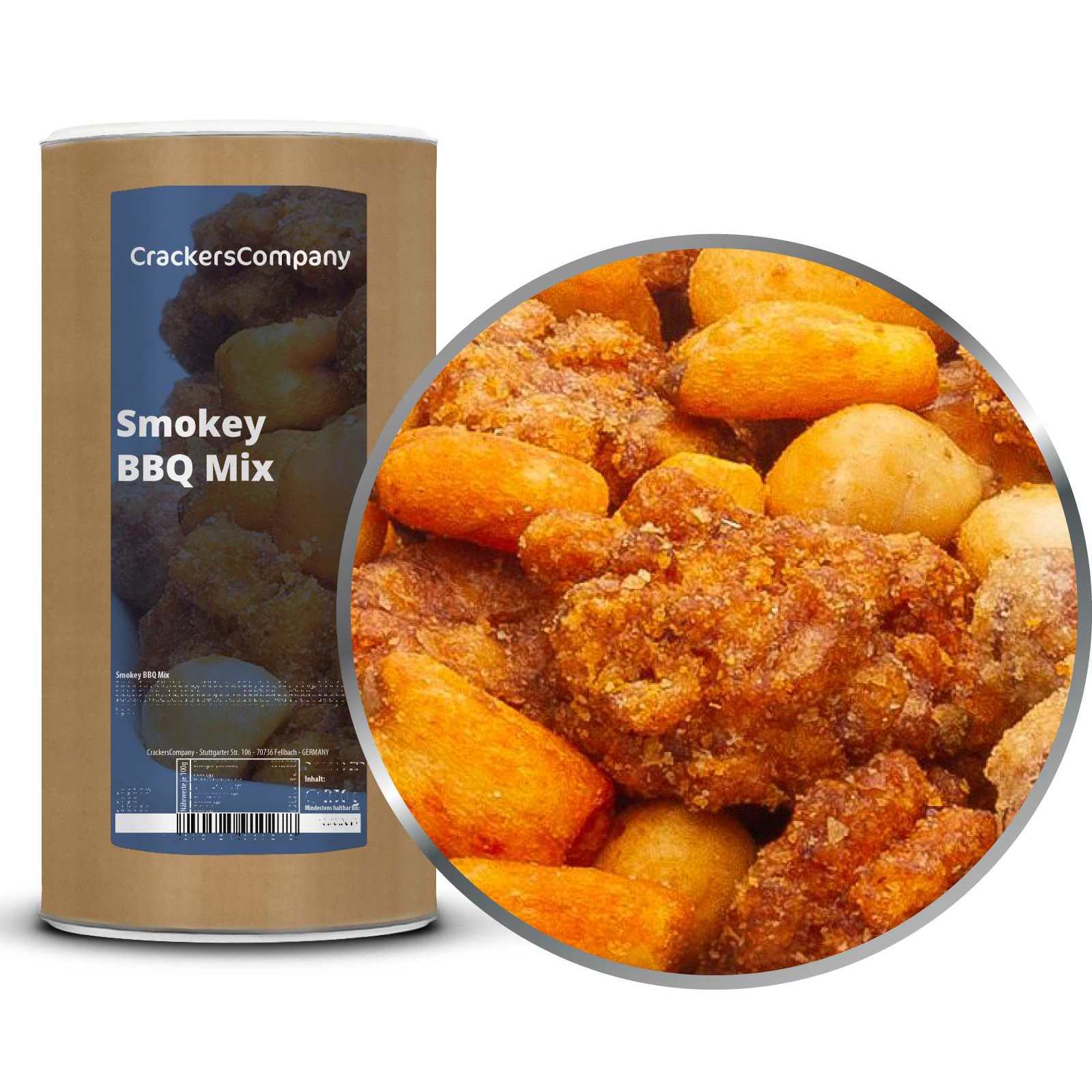 Smoky Bbq Nut Mix - Nut Core Mixture Barbecue Flavor - By Crackerscompany