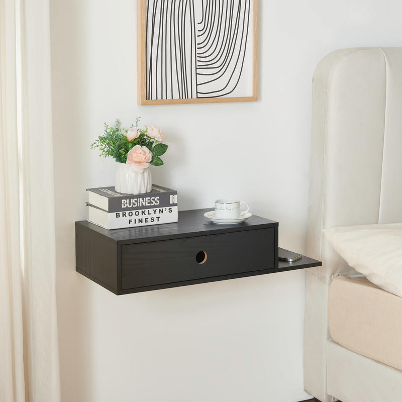 Wall Shelf Storage With Drawer 65x30x15