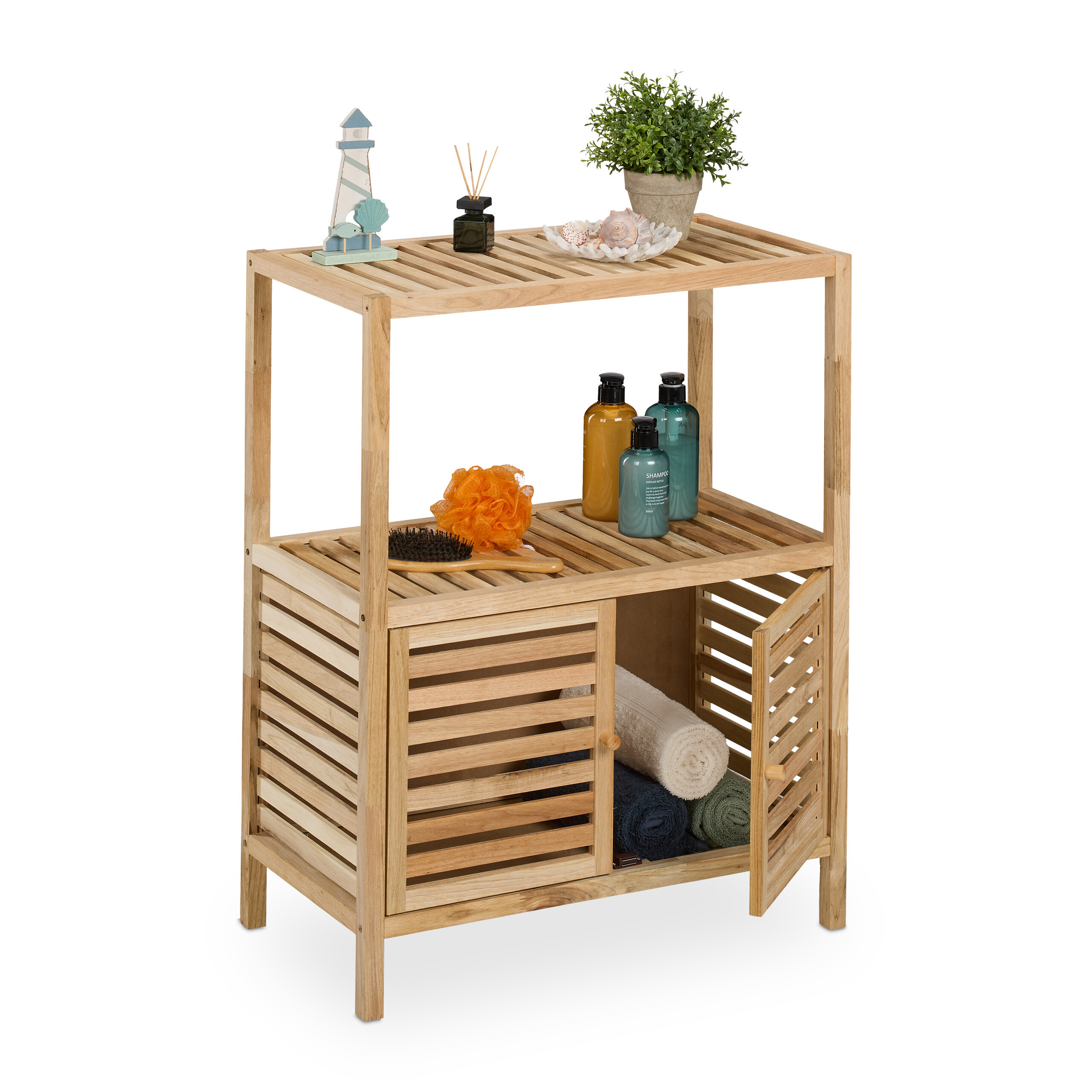 Shelf In Natural - (w)67.5 X (h)86 X (d)35.5 Cm