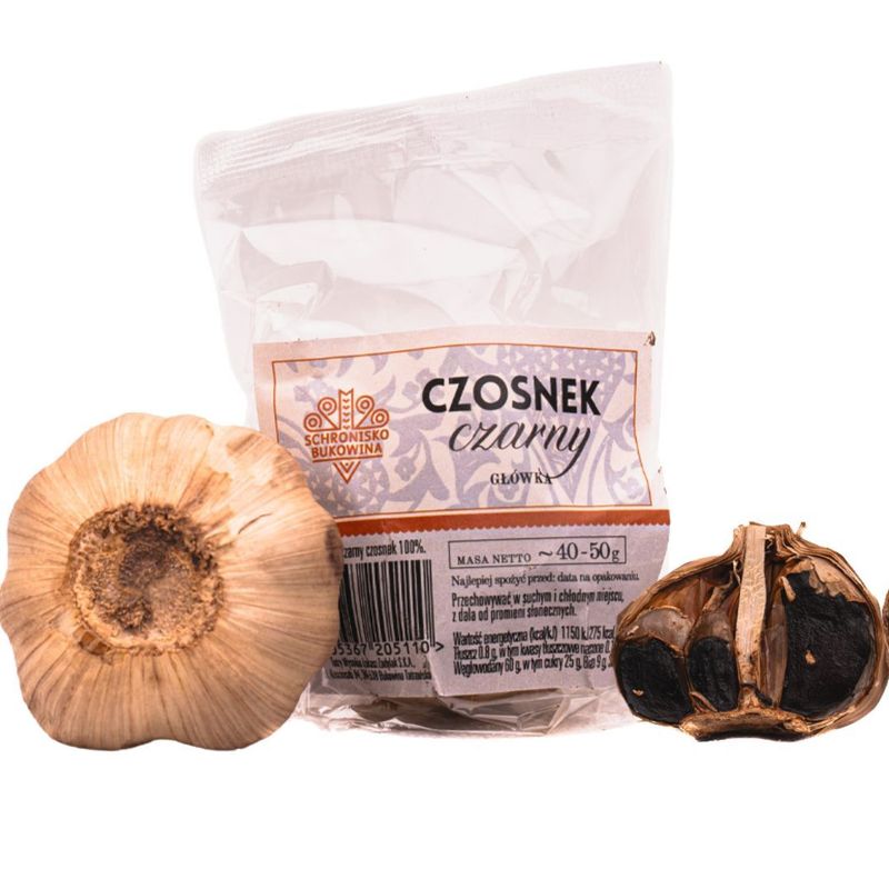 Image of 1 Bulb Of Black Garlic, Bukowina Mountain Hut, Fermented Black Garlic, Delicacy, Ingredient For Meat, Sauces, Pastes, And Gourmet Dishes, 40–50 G