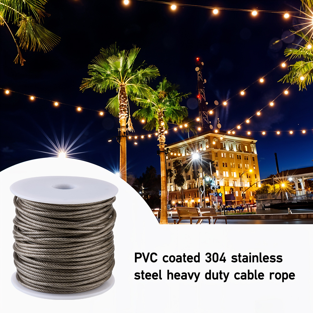 30M 304 Stainless Steel Heavy-Duty Cable Rope