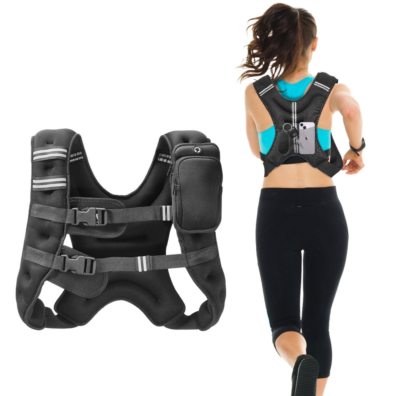 Vevor 16lb Weighted Vest For Men Women Workout Equipment For Strength Training