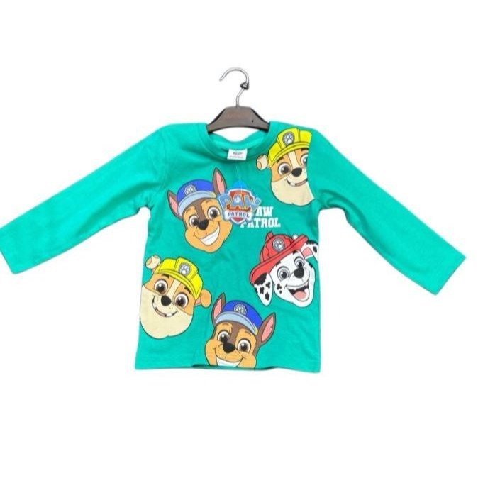 TEMU Boys Green Long Sleeve Top T-shirt Age 18-24 Months 2-3, 3-4 And 4-5 Years