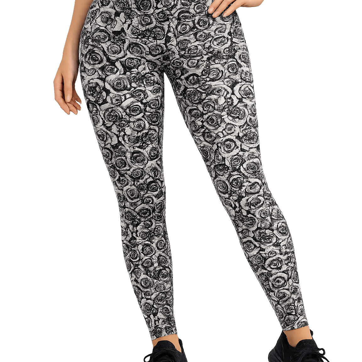 Ladies Printed High Waist Stretch Leggings