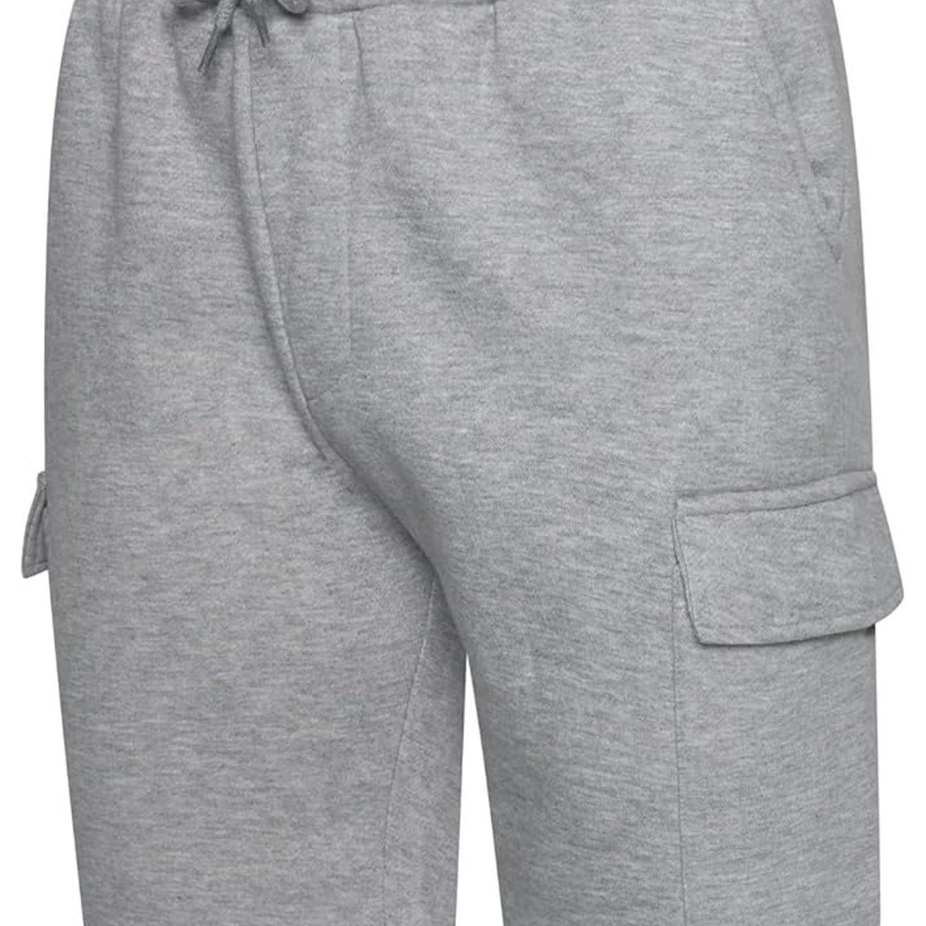TEMU Men’s Everyday Fleece Cargo Shorts – Relaxed Fit Cotton Blend For Gym, Home & Streetwear