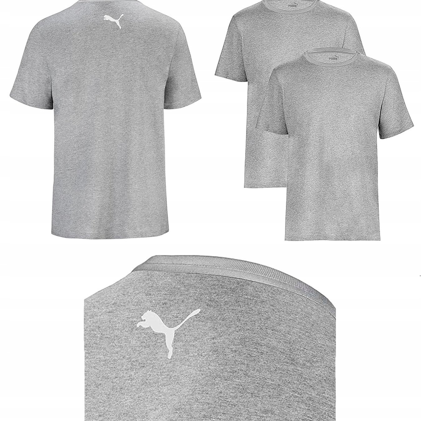Y7749 Men's T-shirt Short Sleeve Cotton Gray Size M