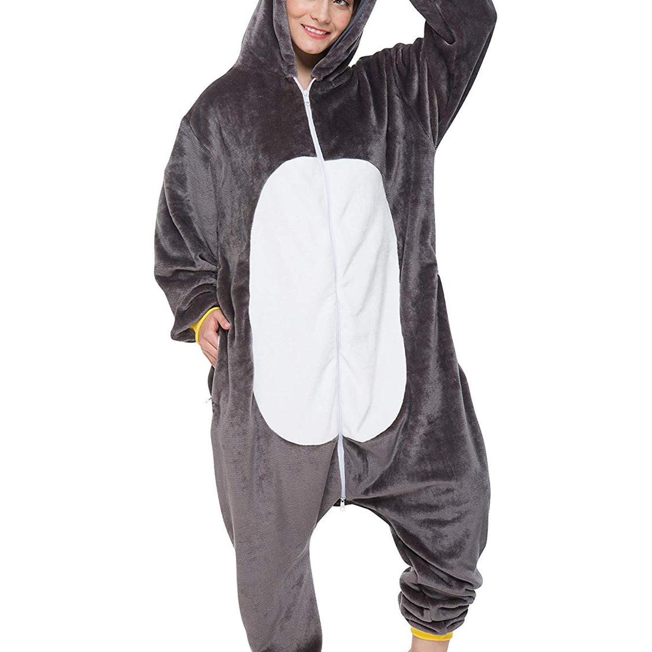 Image of Penguin North Pole Age Costume For Women, Men, Adults, Carnival, Mardi Gras, Halloween Onesie, Full-body Jumpsuit, , Carnival Costume, Mardi Gras Costume, Animal Costumes, Plush Costumes