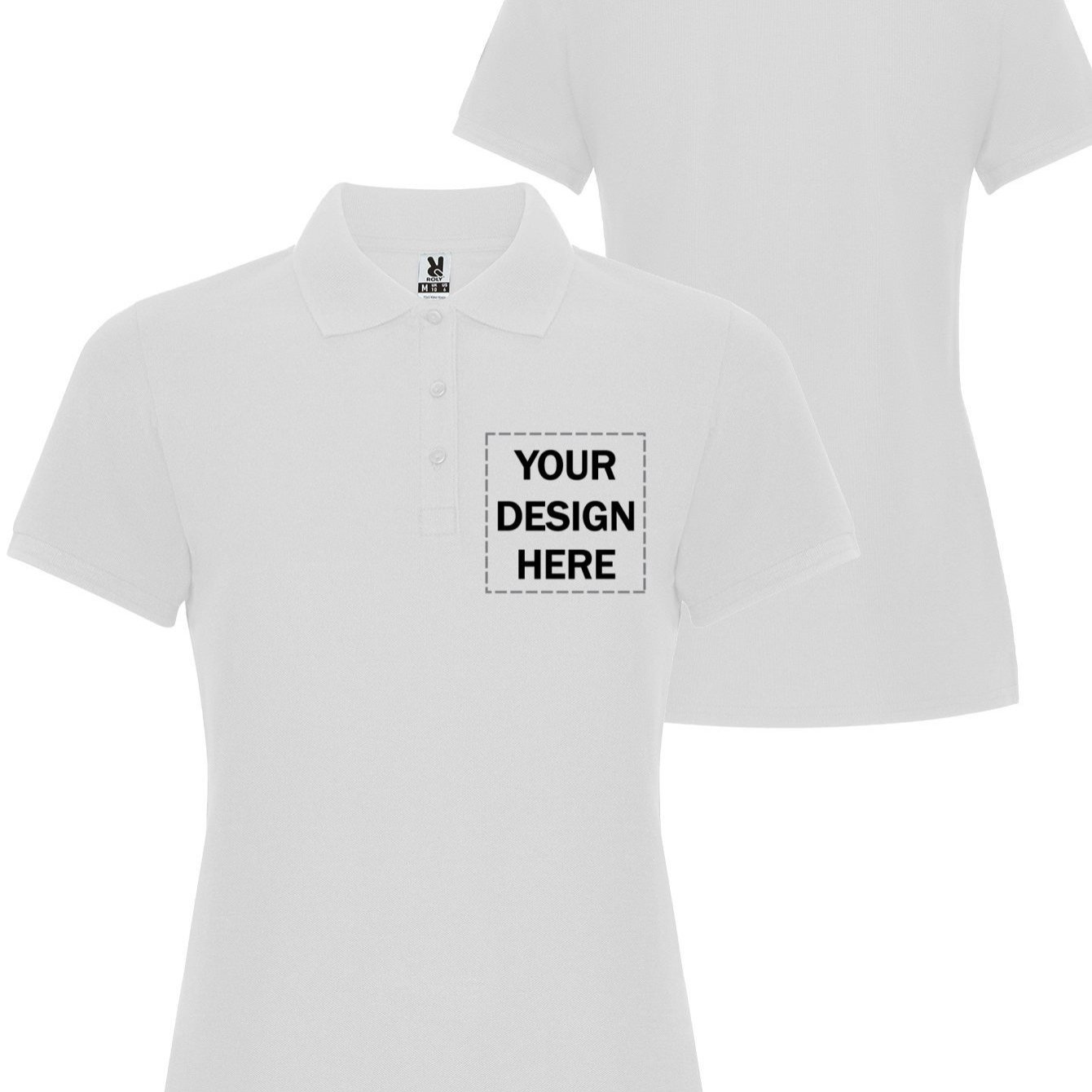 TEMU Shirt For Women With Small Customized Logo Printed On The Left Side Of , Ideal For Personalized Designs, Corporate Photos, Promotional Themes,