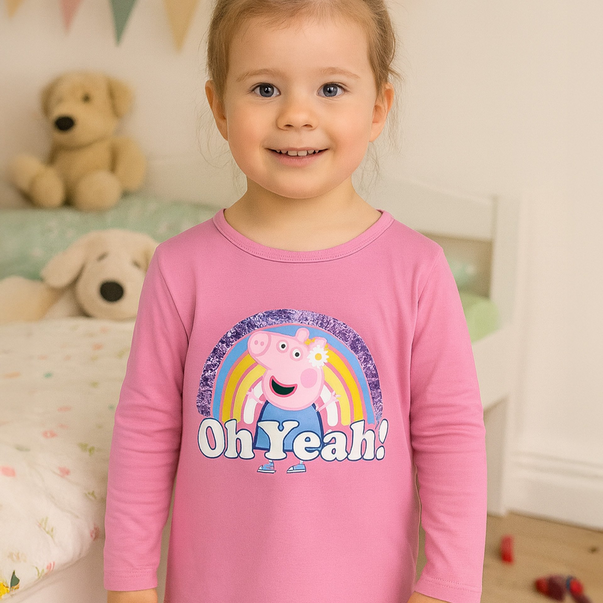 Image of Sweater For Girls - - Peppa Kids Long-sleeved Sweatshirt With Sequins
