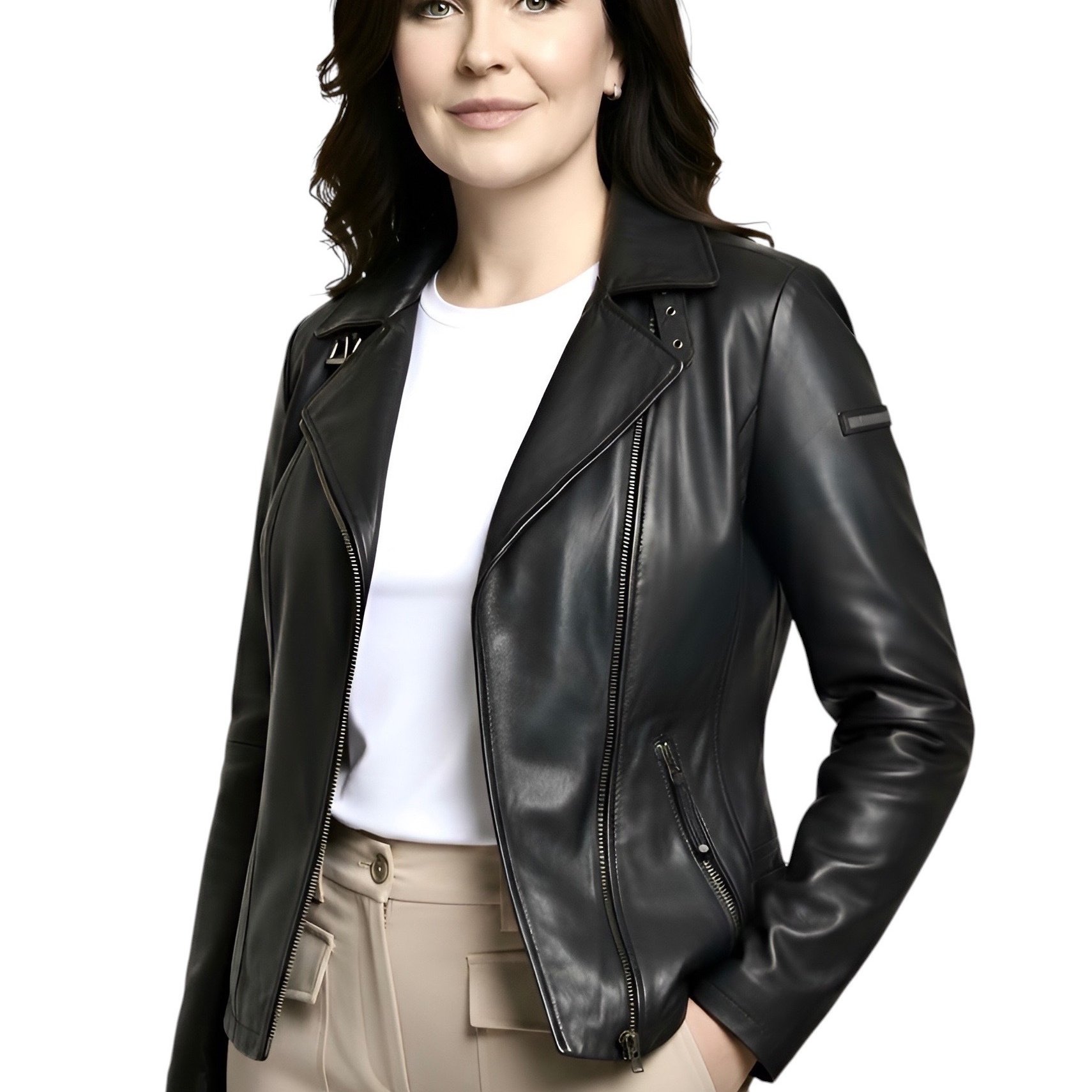Image of Women's Leather Jacket Vittoria (lambskin)
