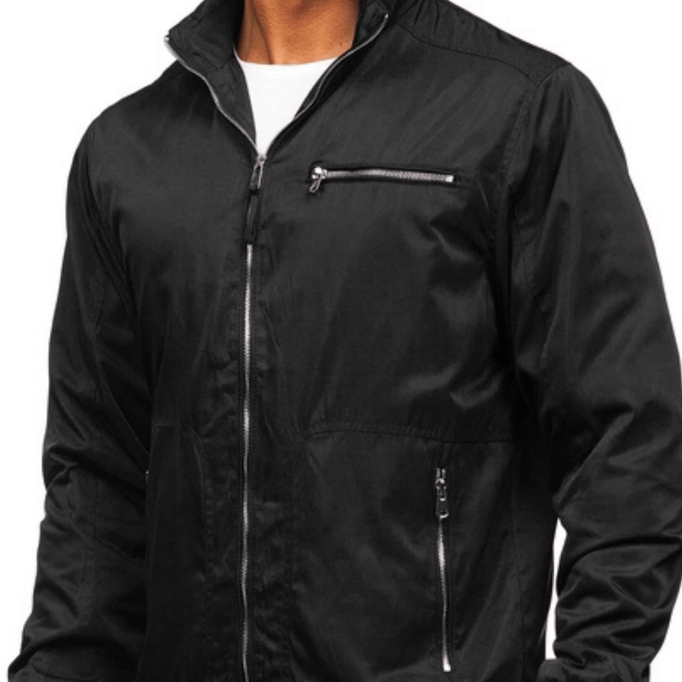 Men's Jacket With Zippered Pockets, Lightweight And Comfortable Jacket, Casual , Stylish Men's Jacket Perfect For Spring And Fall, Practical Collar And Functional Design