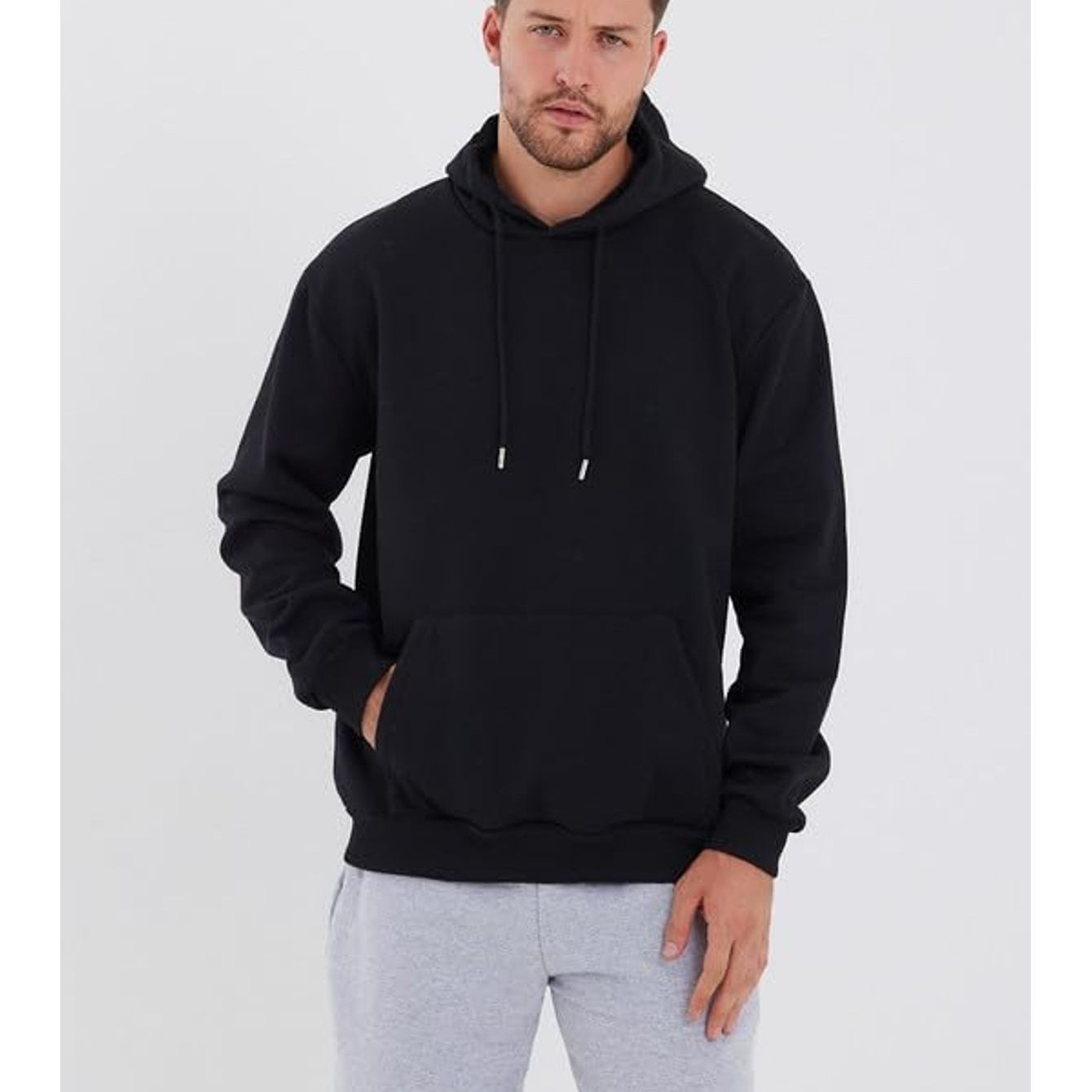 Hoodie Men's Hooded Pullover Sweatshirt With Pockets - Comfortable Leisure Pullover With Kangaroo Pocket For Everyday, Sports & Travel - Soft, Warm & Durable - Perfect With Jeans Or Jogging Pants