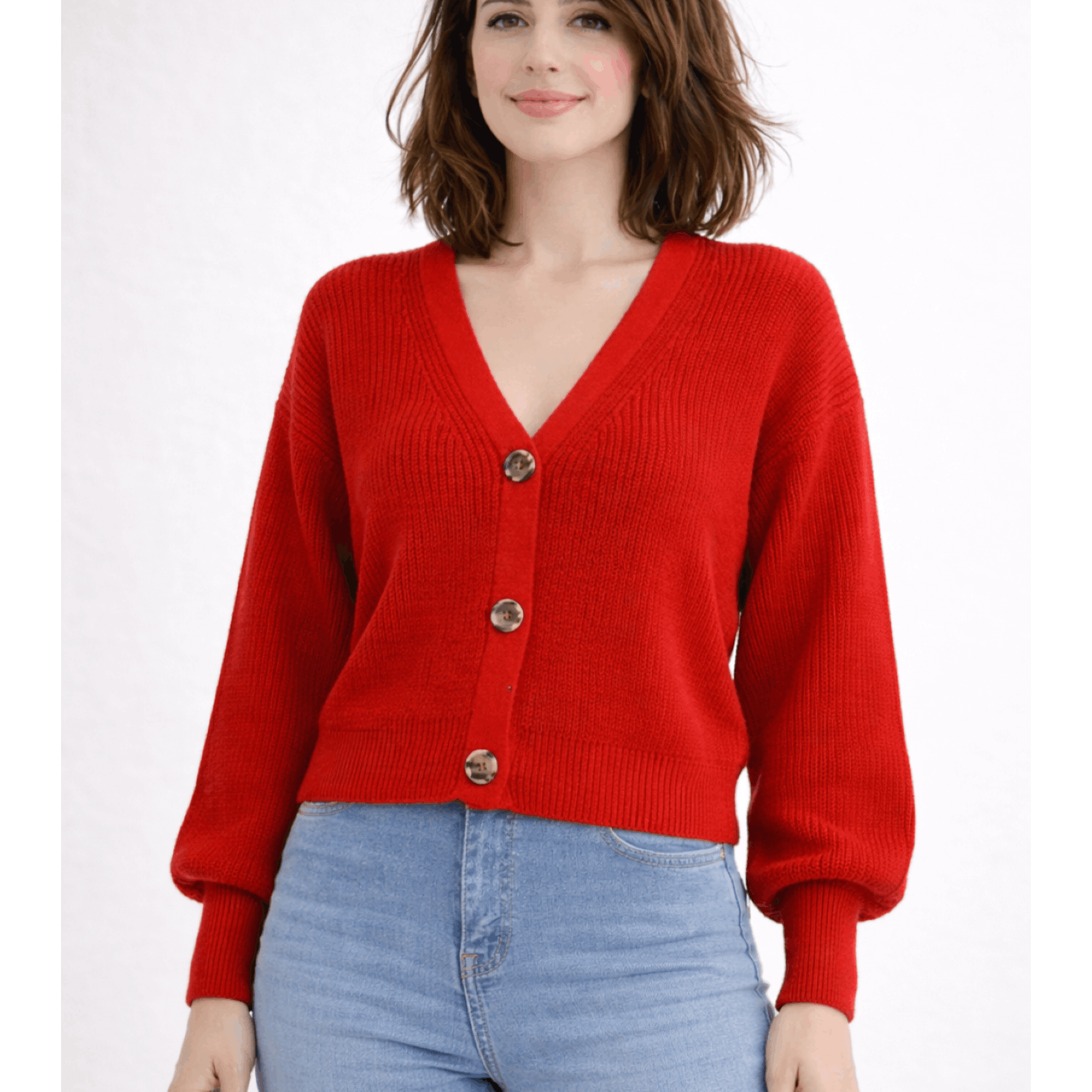 Women's Knit Cardigan For Autumn, Winter, Spring - Everyday, Office, Casual Warm Knit Cardigan