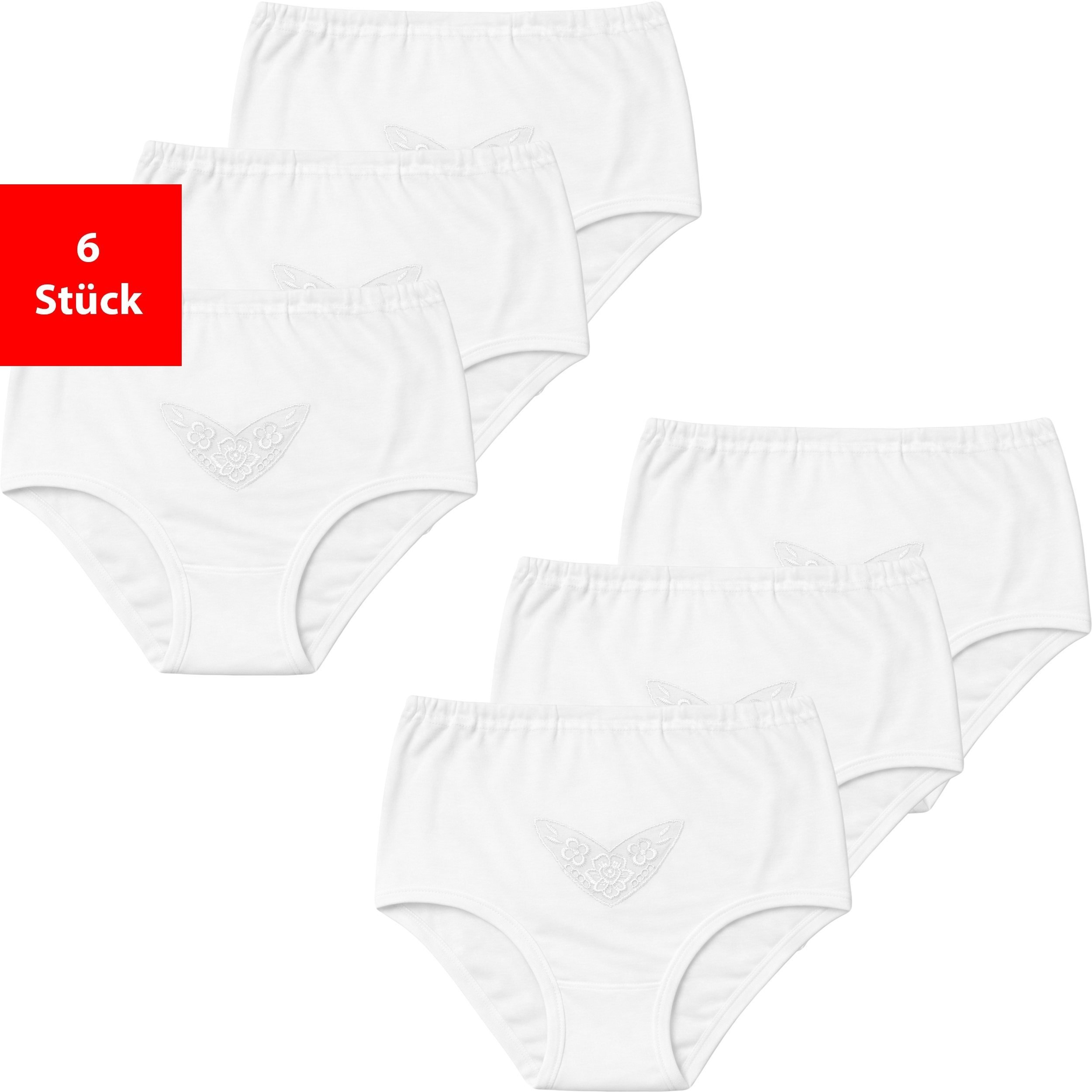 Tailored Women's Slips Made Of 100% With A 4pcs Or 8pcs Pack With Flowers